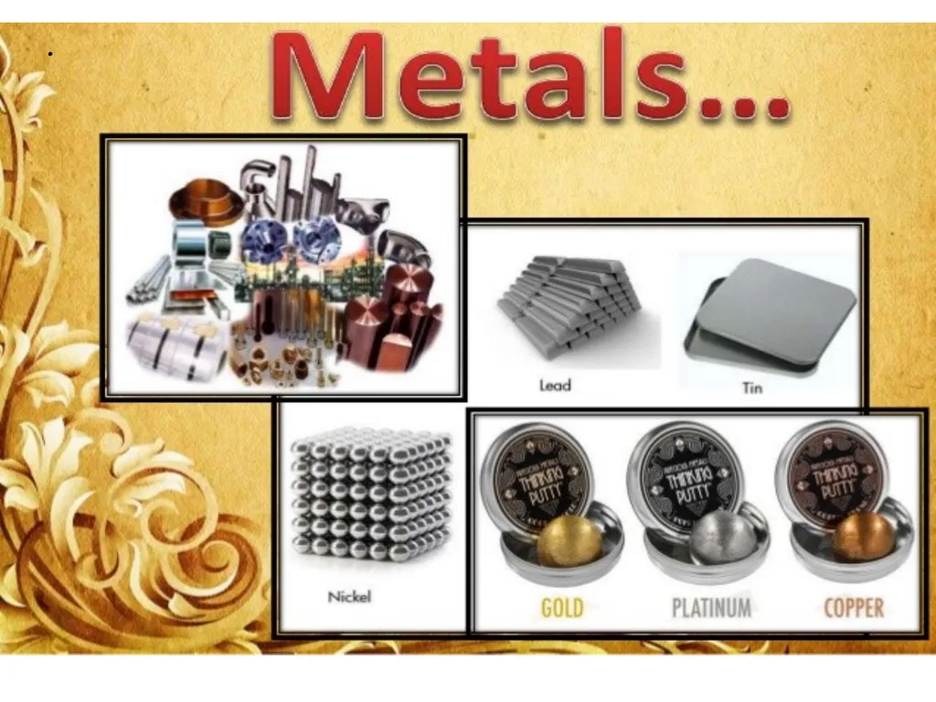 CLASS-VIII SCIENCE METALS AND NON METALS There are - slide 4 of 31