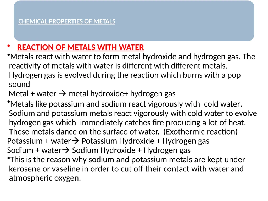 CLASS-VIII SCIENCE METALS AND NON METALS There are - slide 18 of 31