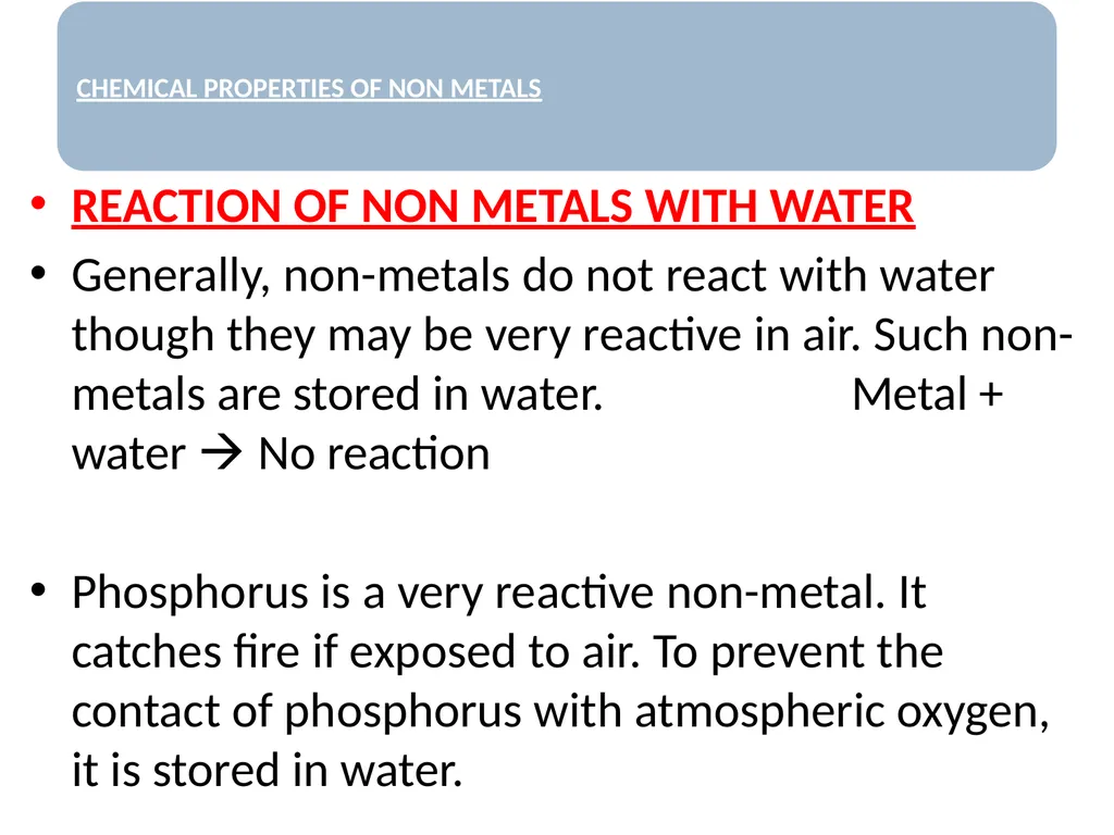 CLASS-VIII SCIENCE METALS AND NON METALS There are - slide 22 of 31