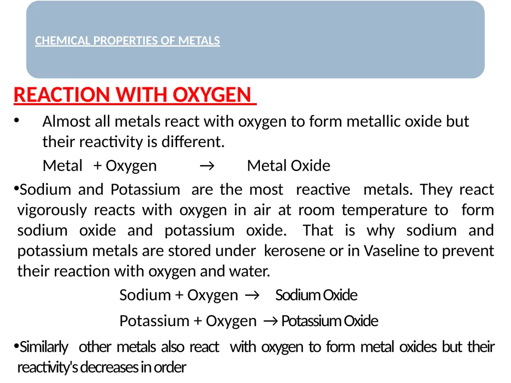 CLASS-VIII SCIENCE METALS AND NON METALS There are - slide 13 of 31