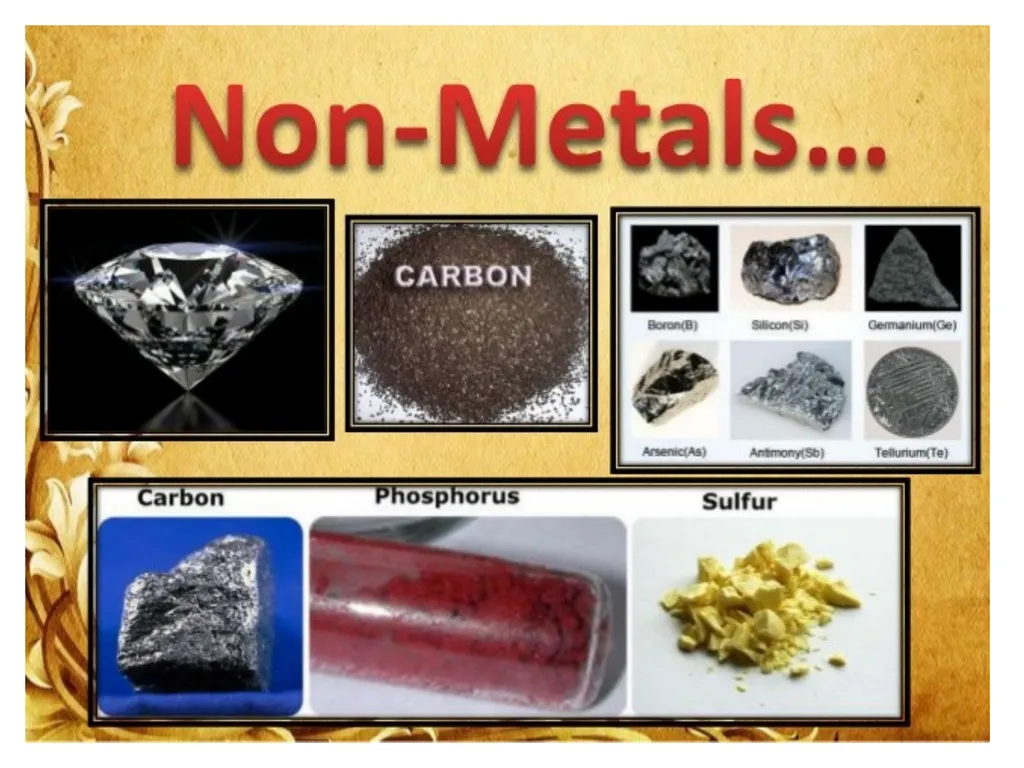 CLASS-VIII SCIENCE METALS AND NON METALS There are - slide 6 of 31