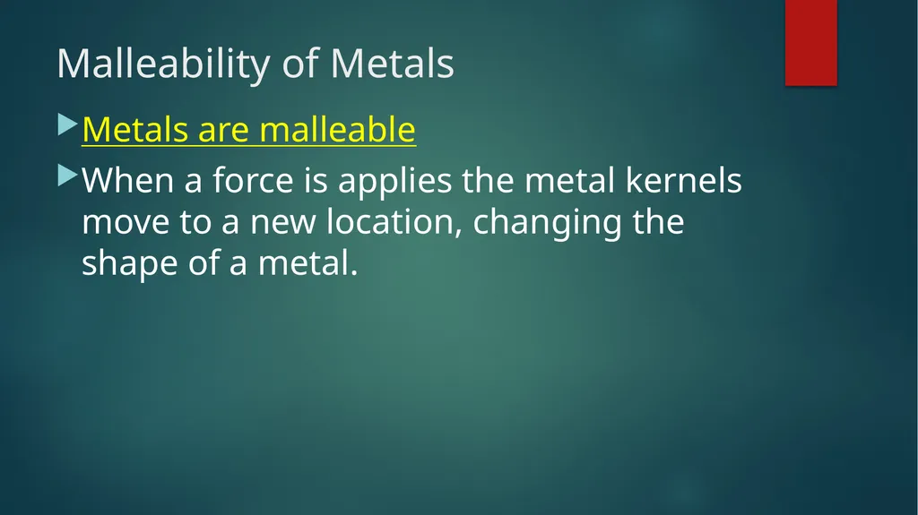 Aim: How Do Metal Atoms Bond in a Metal? Do - slide 13 of 22