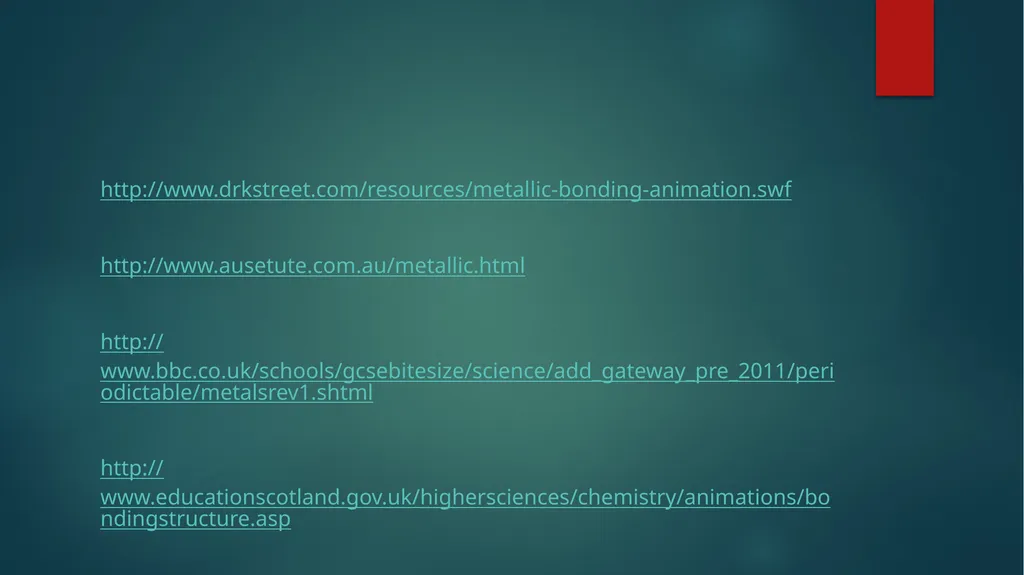 Aim: How Do Metal Atoms Bond in a Metal? Do - slide 20 of 22
