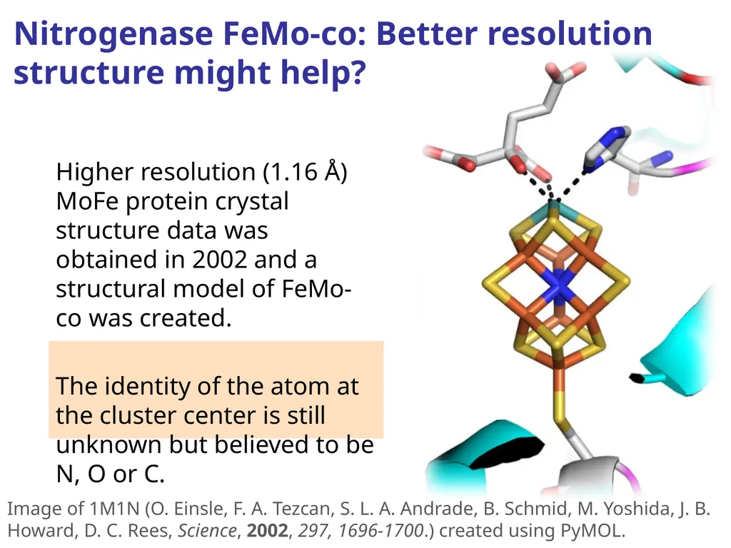 Nitrogen fixation: a structural inorganic mystery? - slide 5 of 6