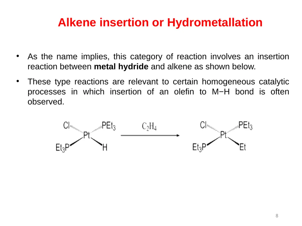 Transition metals organometallic compounds 1 - slide 8 of 25