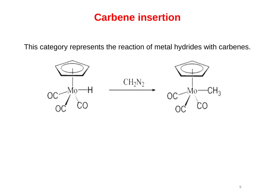 Transition metals organometallic compounds 1 - slide 9 of 25