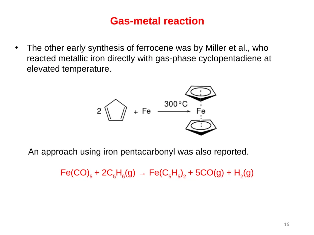 Transition metals organometallic compounds 1 - slide 16 of 25