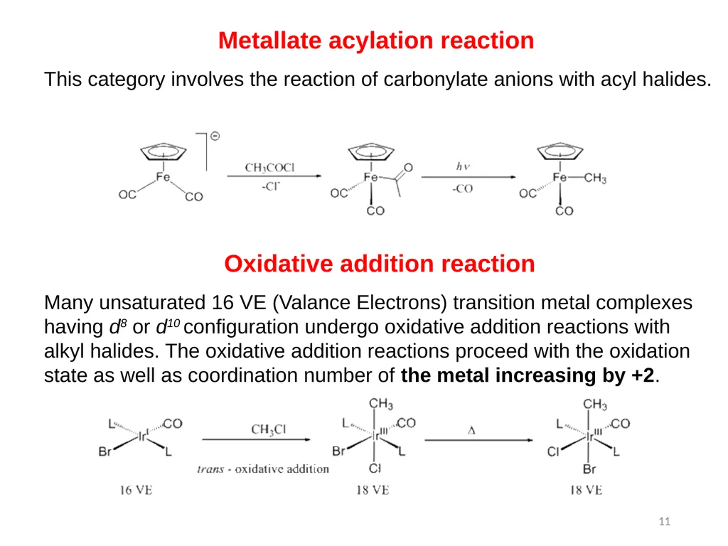 Transition metals organometallic compounds 1 - slide 11 of 25