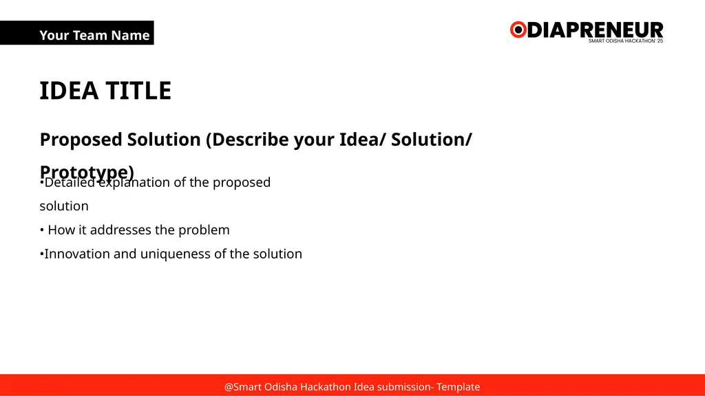 SMART ODISHA HACKATHON 2025 TITLE PAGE Problem - slide 2 of 7