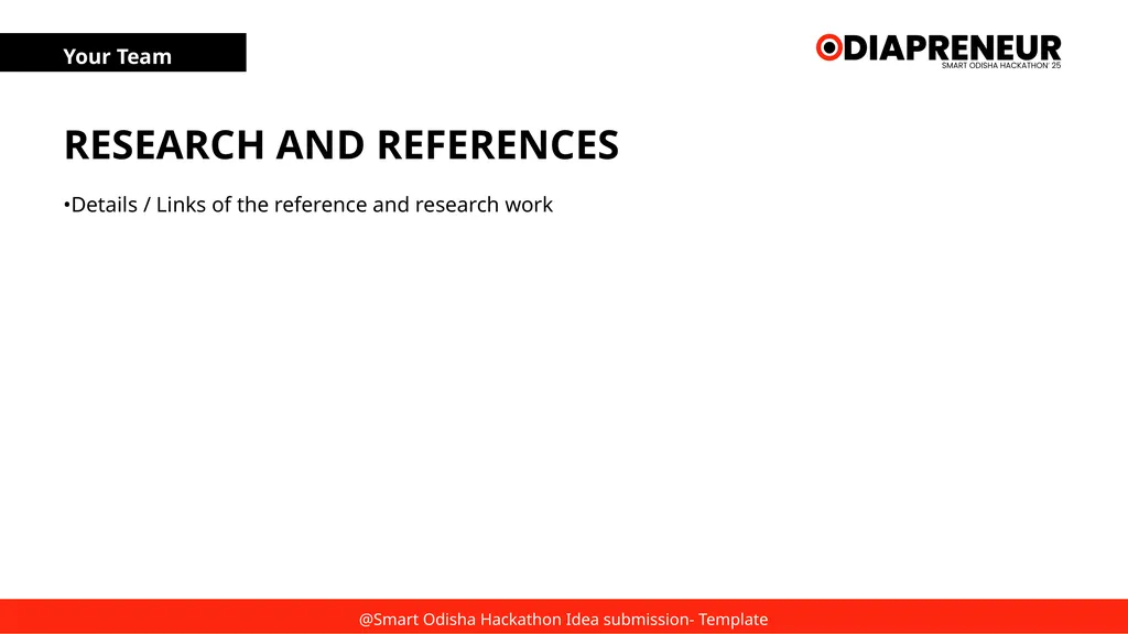 SMART ODISHA HACKATHON 2025 TITLE PAGE Problem - slide 6 of 7