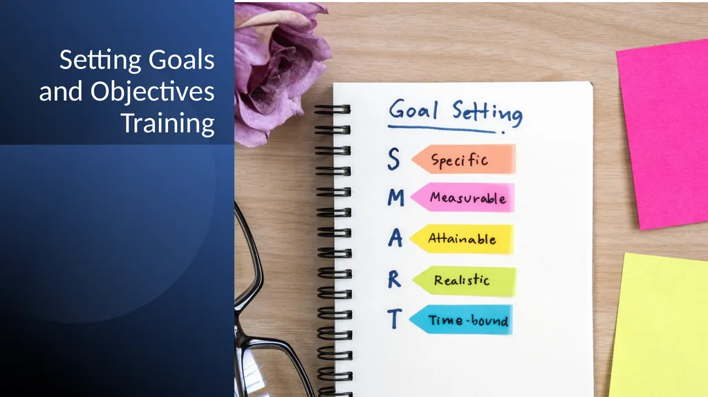 Setting Goals and Objectives Training WELCOME! - slide 1 of 18