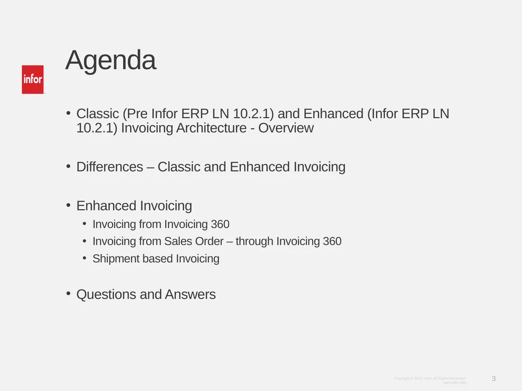Learn Infor LN 10.2.1 Invoicing Ramamurthy Mahesh - slide 3 of 23