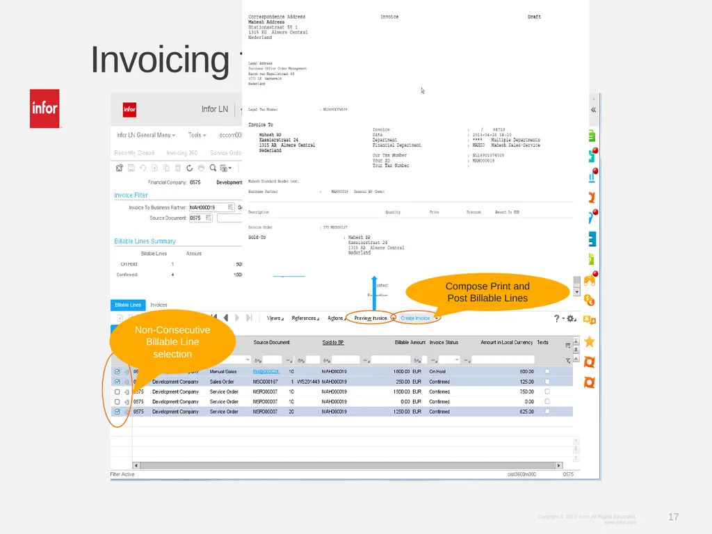 Learn Infor LN 10.2.1 Invoicing Ramamurthy Mahesh - slide 17 of 23