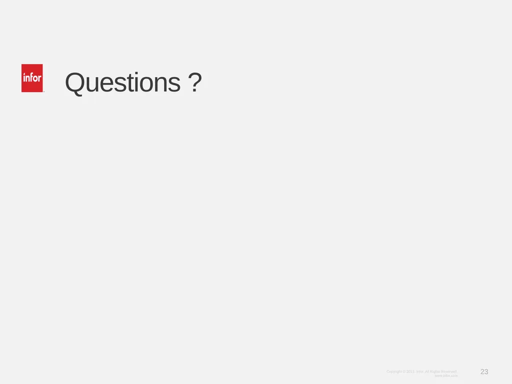 Learn Infor LN 10.2.1 Invoicing Ramamurthy Mahesh - slide 23 of 23