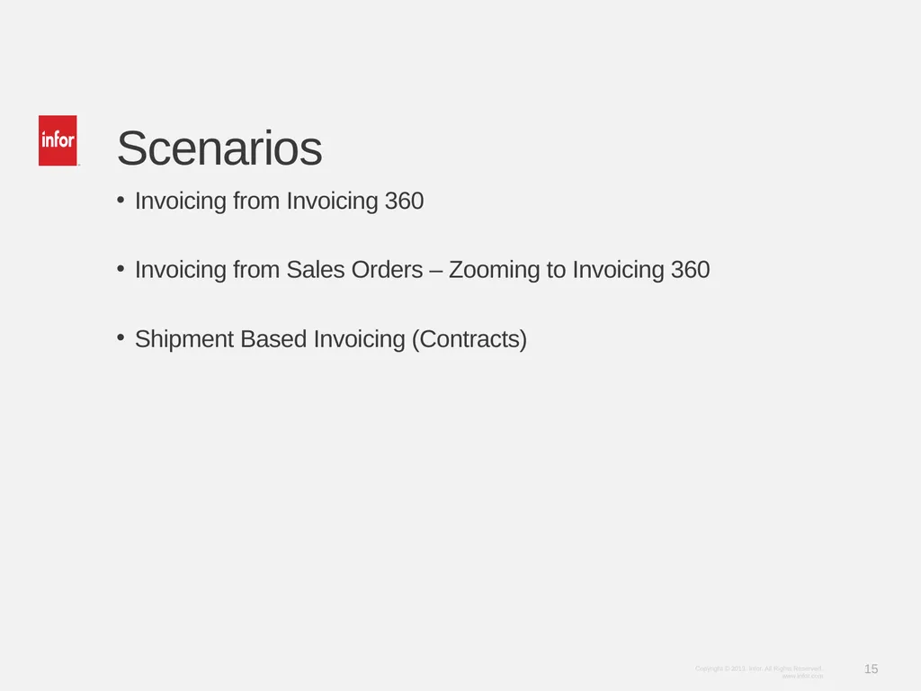 Learn Infor LN 10.2.1 Invoicing Ramamurthy Mahesh - slide 15 of 23