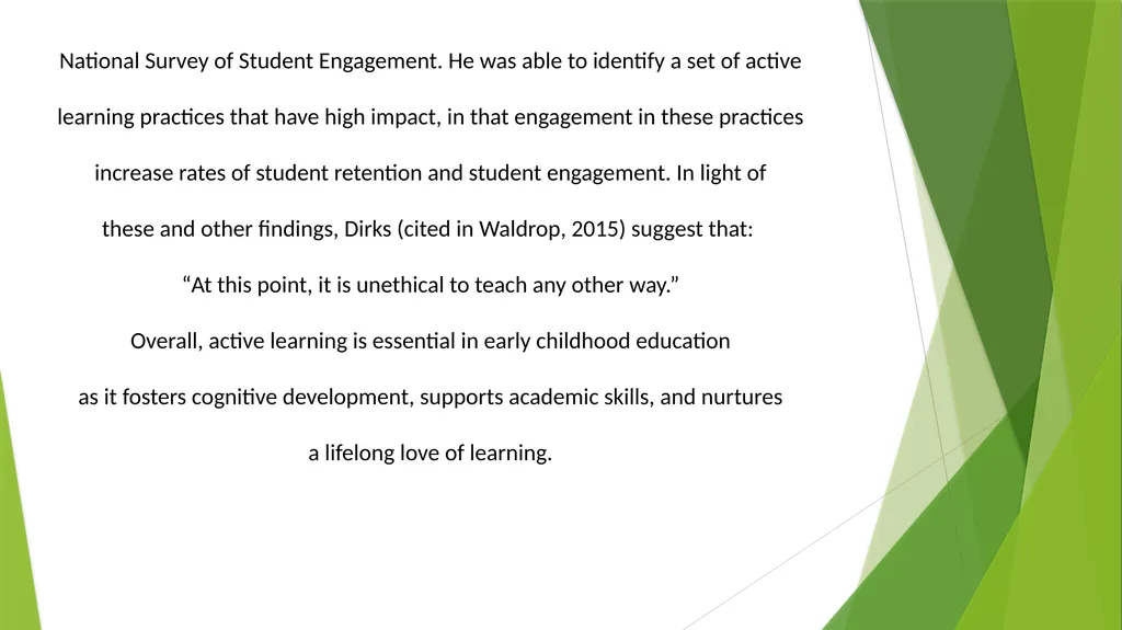 Course Title: Active Learning Pedagogies in Early - slide 15 of 45