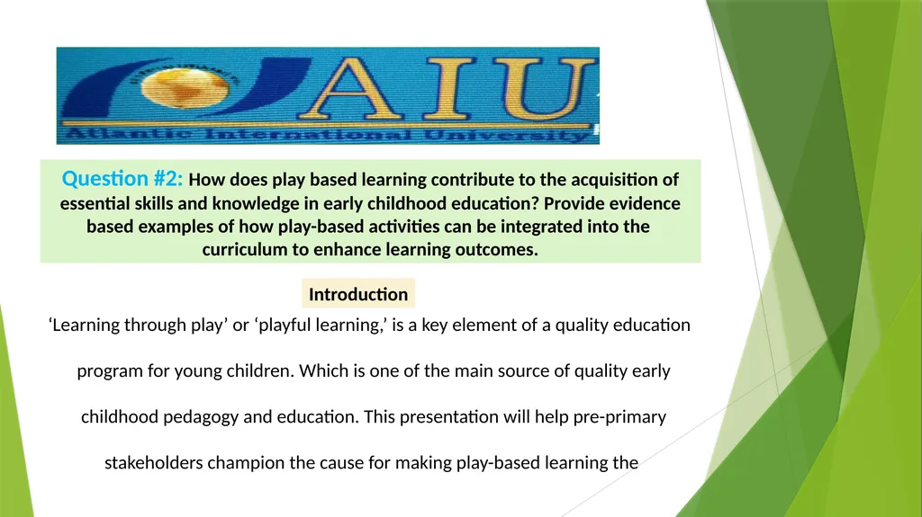 Course Title: Active Learning Pedagogies in Early - slide 18 of 45