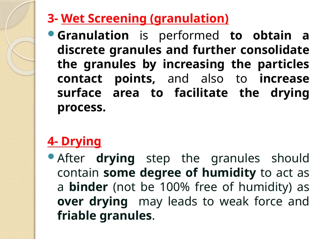Wet Granulation Wet Granulation The wet - slide 9 of 23