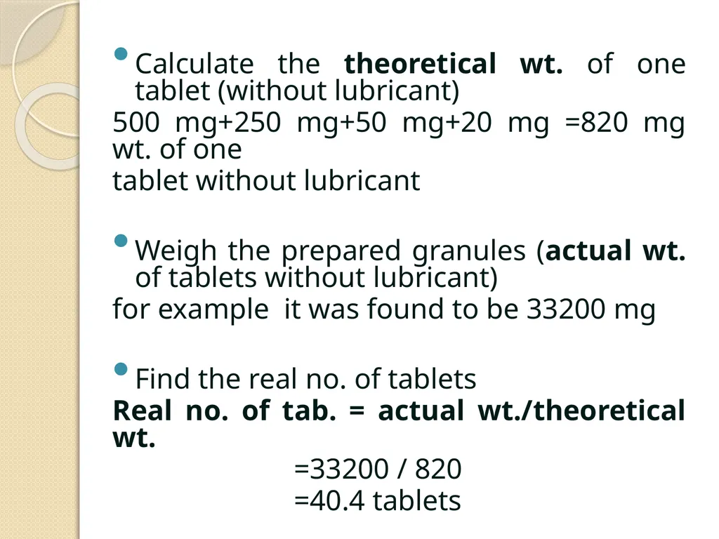 Wet Granulation Wet Granulation The wet - slide 20 of 23