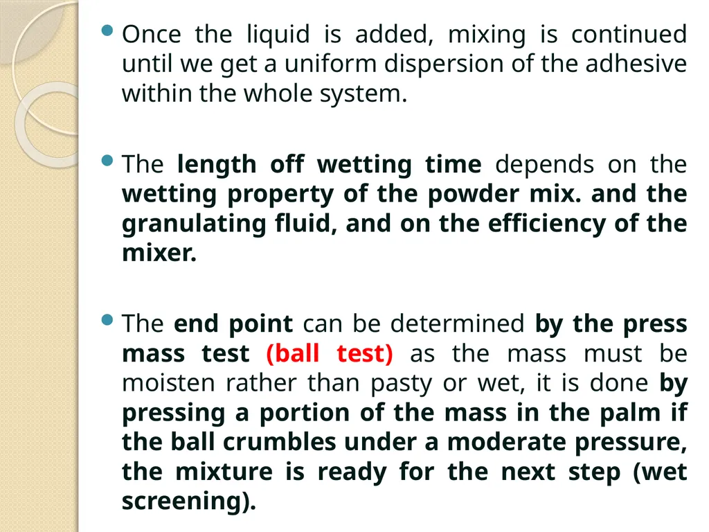 Wet Granulation Wet Granulation The wet - slide 7 of 23
