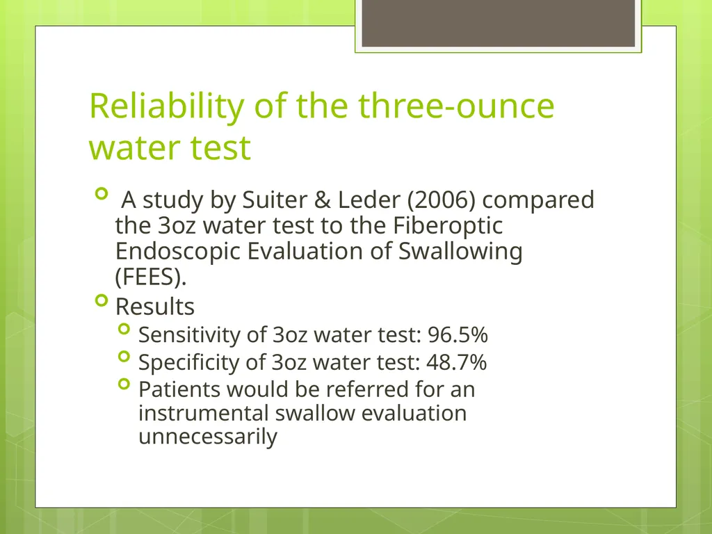 Sounding “Wet” As a Diagnostic Indicator of - slide 6 of 17