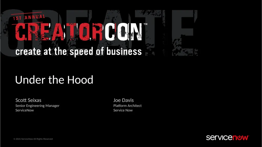 Scott Seixas Senior Engineering Manager ServiceNow - slide 1 of 20