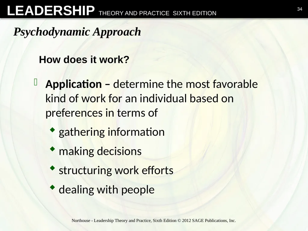 Psychodynamic Approach Chapter 13 Overview - slide 34 of 36