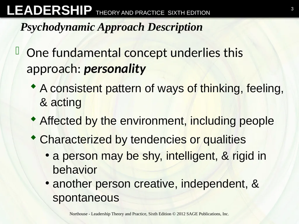 Psychodynamic Approach Chapter 13 Overview - slide 3 of 36