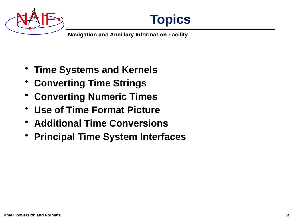 Time Conversion and Time Formats April 2023 Topics - slide 2 of 10