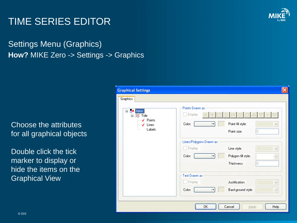 MIKE 11 Time Series Editor © DHI TIME SERIES - slide 10 of 12