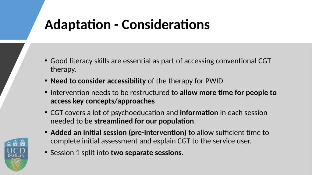 Using Action Research to Adapt Complicated Grief - slide 12 of 16