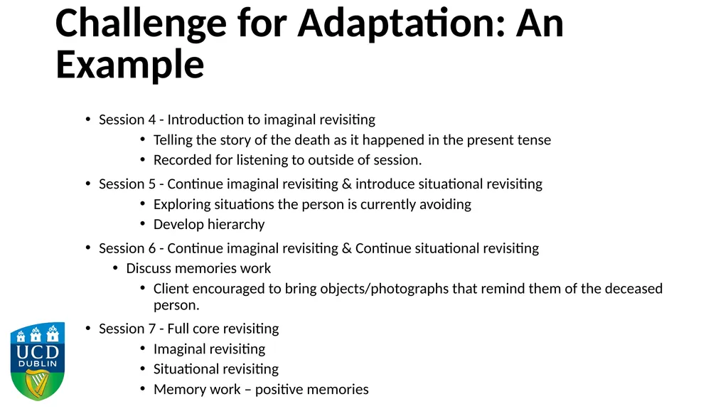 Using Action Research to Adapt Complicated Grief - slide 10 of 16