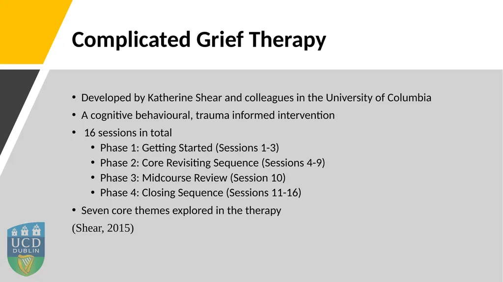 Using Action Research to Adapt Complicated Grief - slide 8 of 16