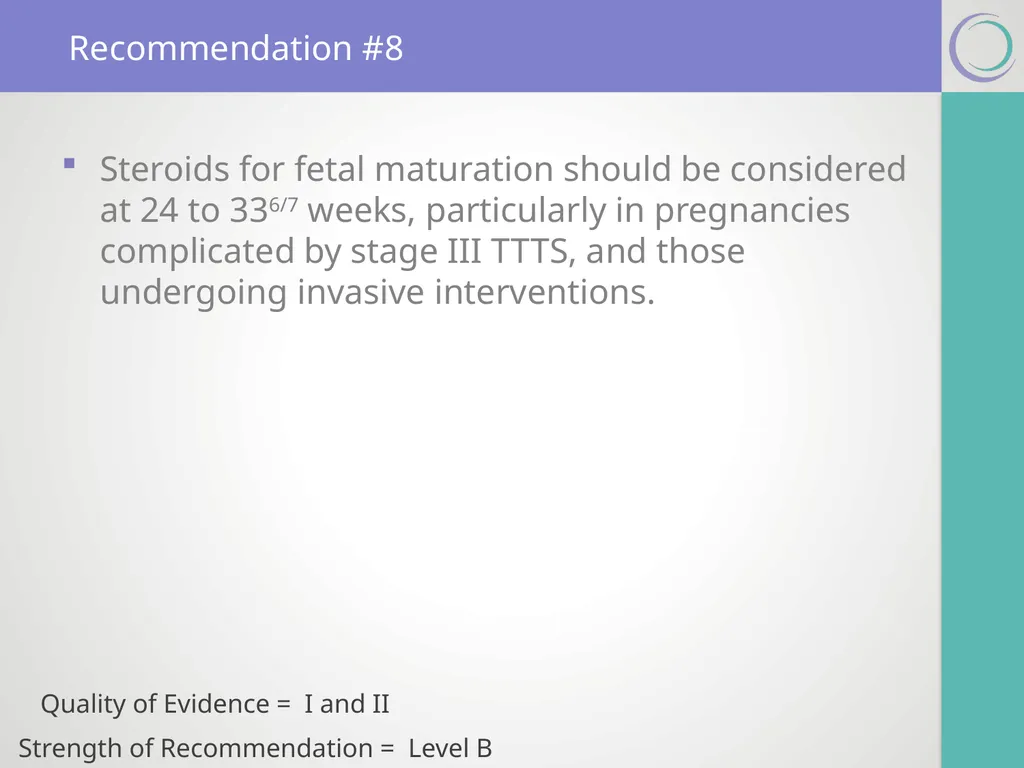 SMFM Clinical Practice Guidelines Twin-twin - slide 10 of 18