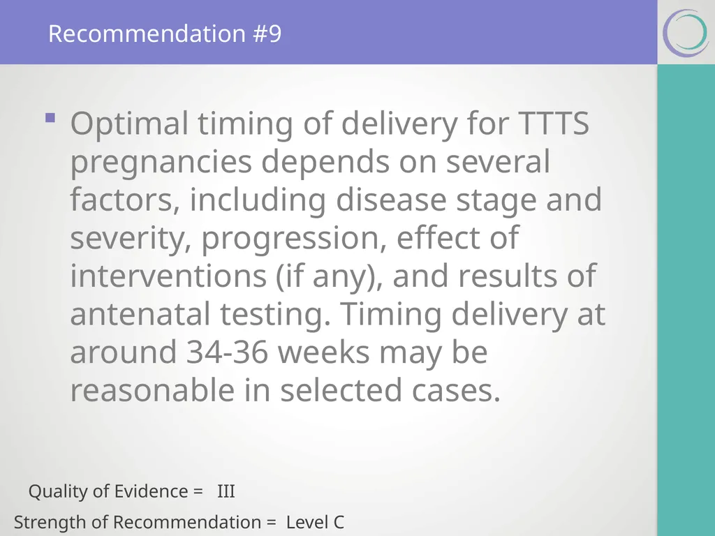 SMFM Clinical Practice Guidelines Twin-twin - slide 11 of 18