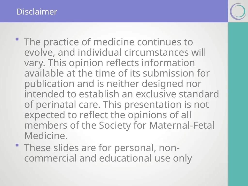 SMFM Clinical Practice Guidelines Twin-twin - slide 17 of 18