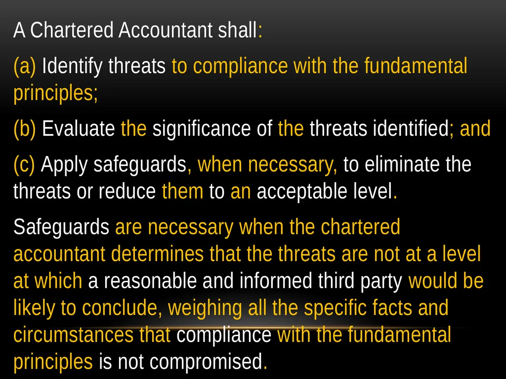 Haroon Tabraze, FCA Code of Ethics Structure of - slide 19 of 39