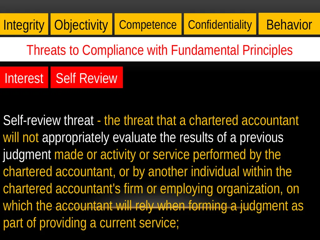 Haroon Tabraze, FCA Code of Ethics Structure of - slide 15 of 39