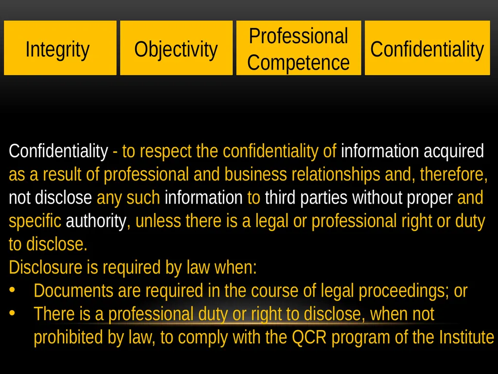 Haroon Tabraze, FCA Code of Ethics Structure of - slide 8 of 39