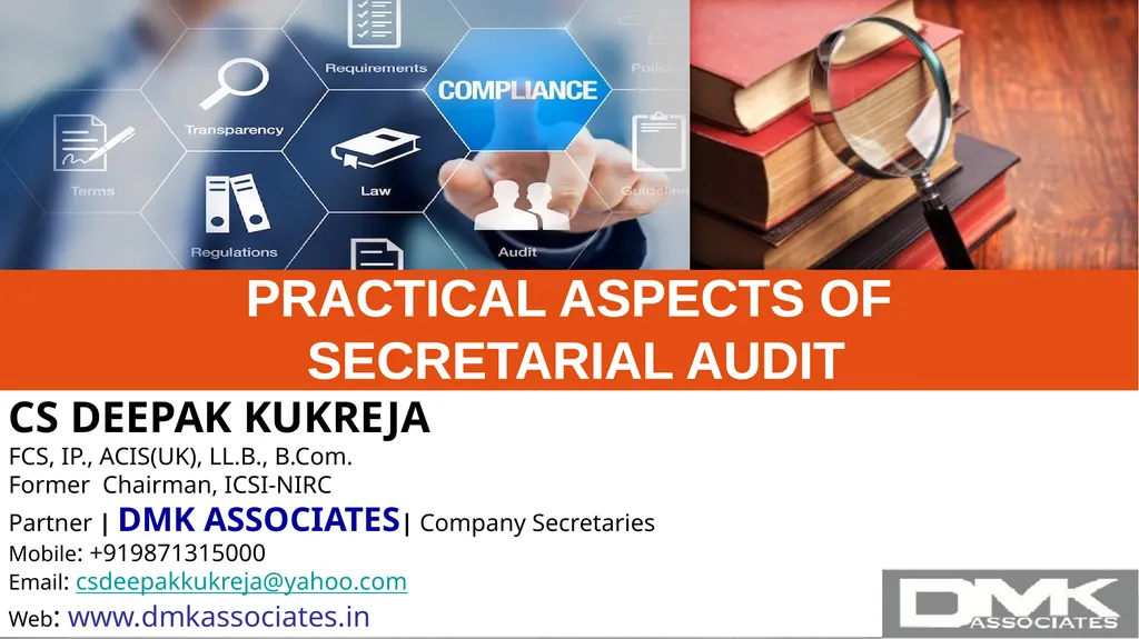 By: CS DEEPAK KUKREJA FCS, IP., ACIS(UK), LL.B., - slide 1 of 20