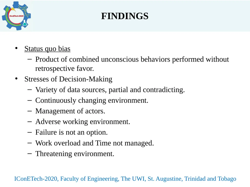 A REVIEW OF BIAS IN DECISION-MAKING MODELS Peter - slide 11 of 19