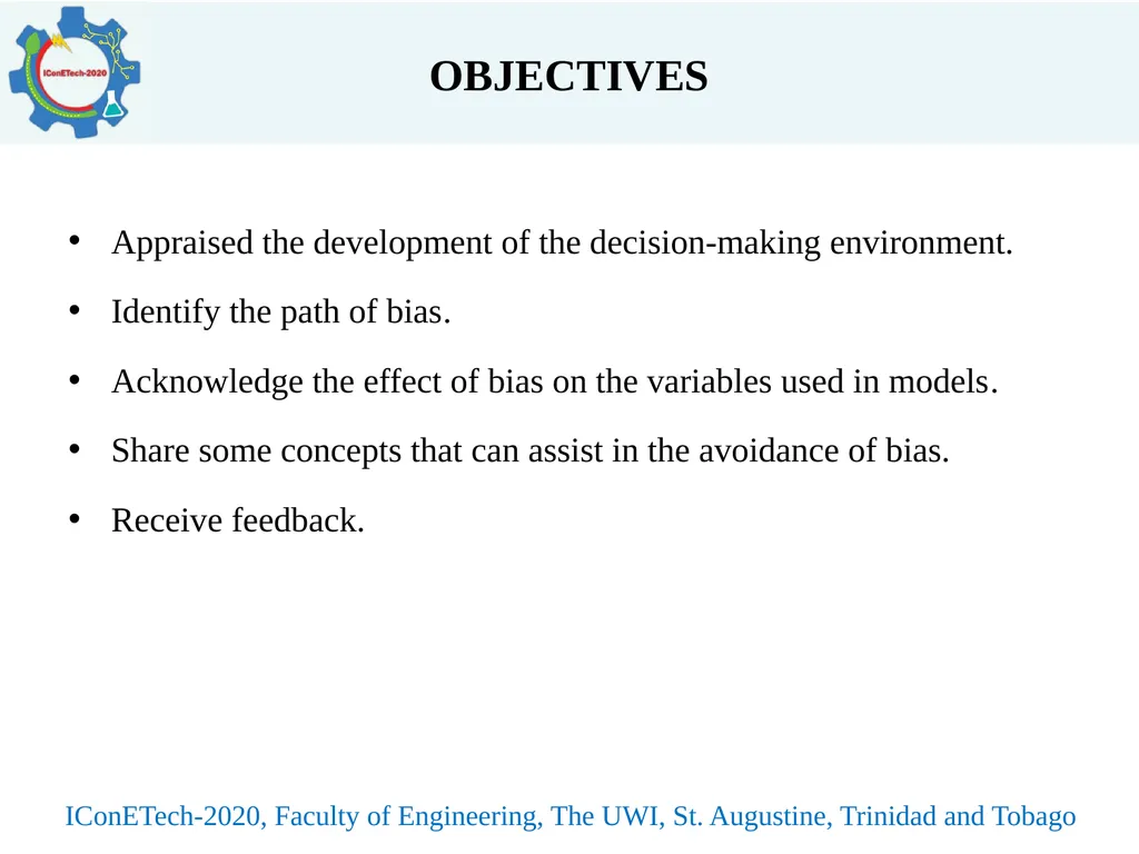 A REVIEW OF BIAS IN DECISION-MAKING MODELS Peter - slide 3 of 19
