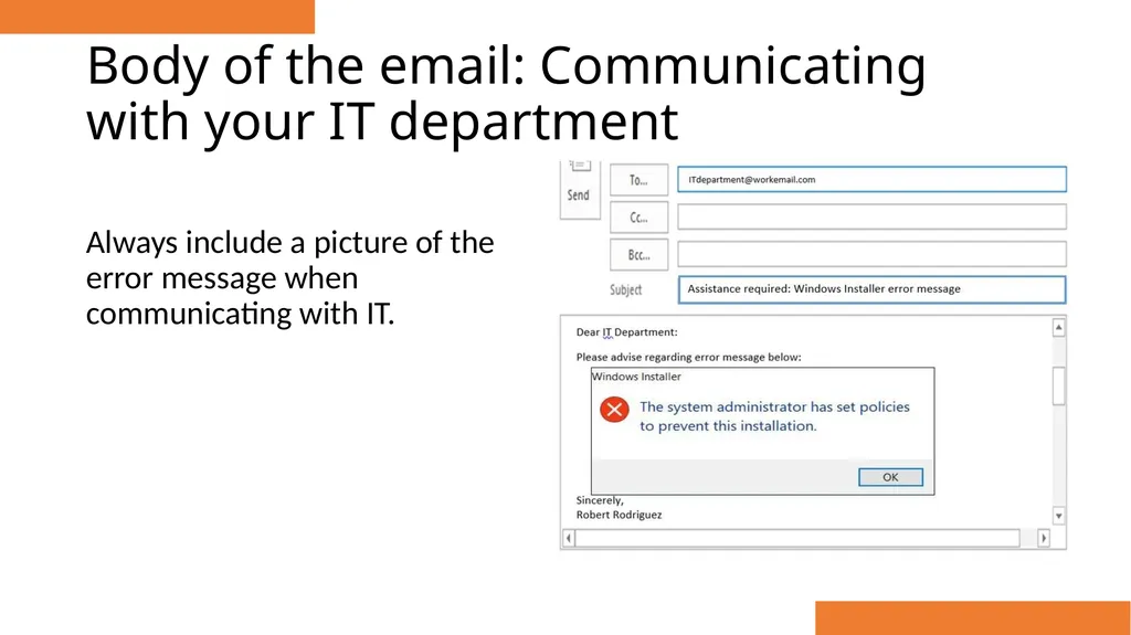 Email Etiquette for Business Tips to represent - slide 14 of 32