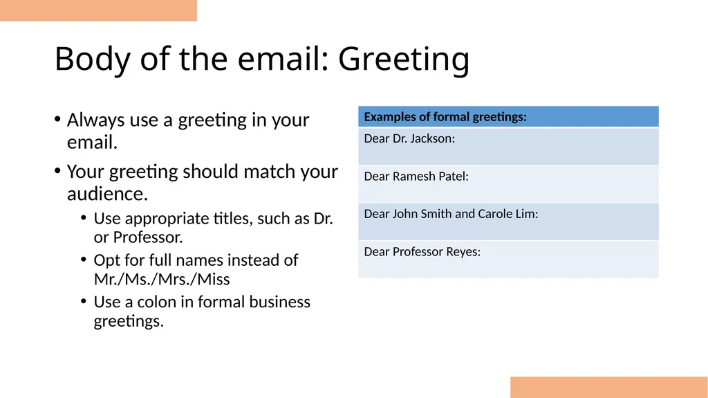 Email Etiquette for Business Tips to represent - slide 16 of 32