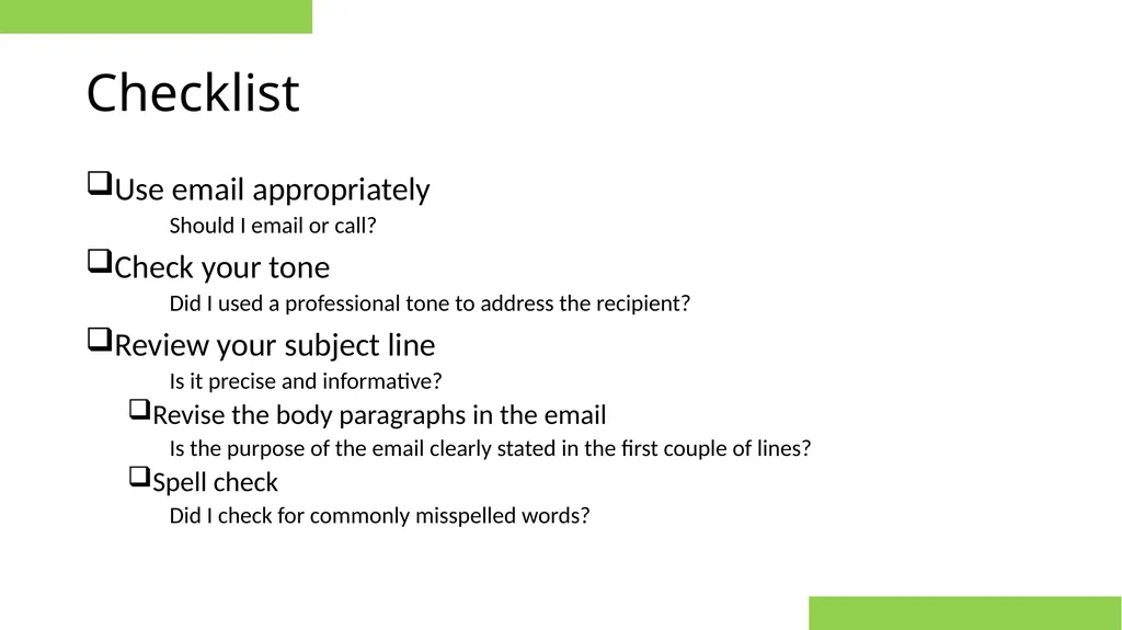 Email Etiquette for Business Tips to represent - slide 20 of 32