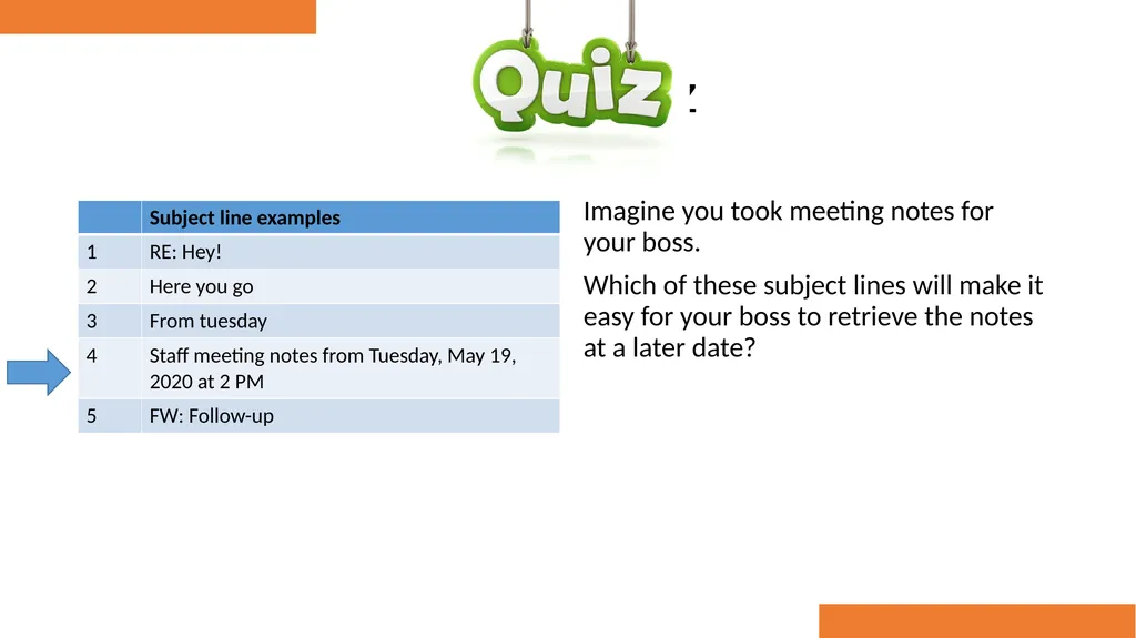 Email Etiquette for Business Tips to represent - slide 11 of 32