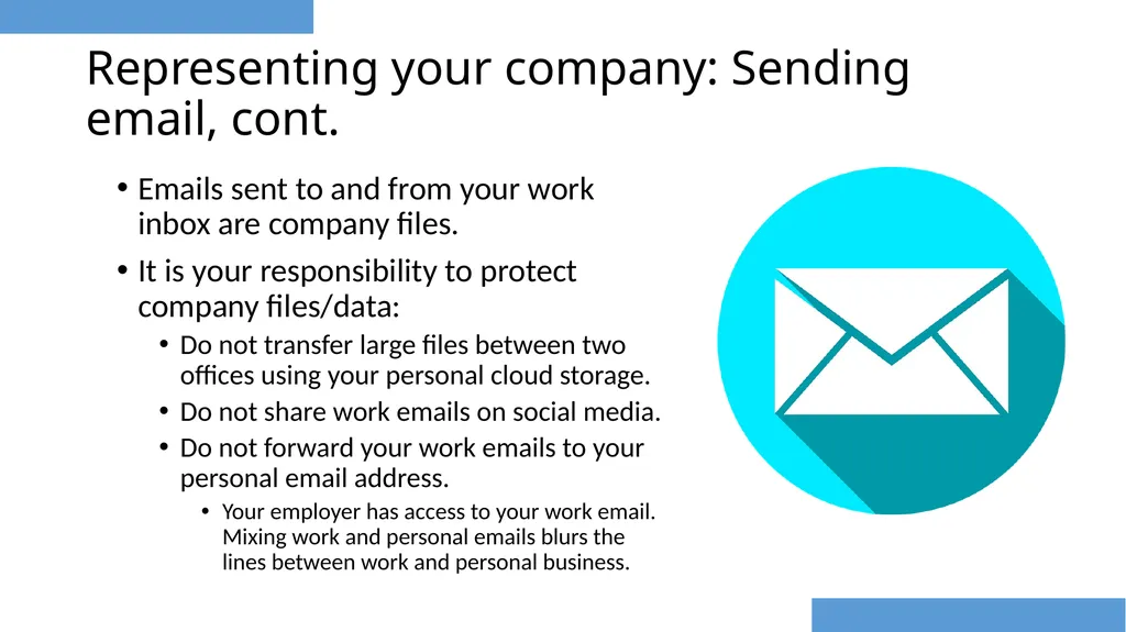 Email Etiquette for Business Tips to represent - slide 5 of 32