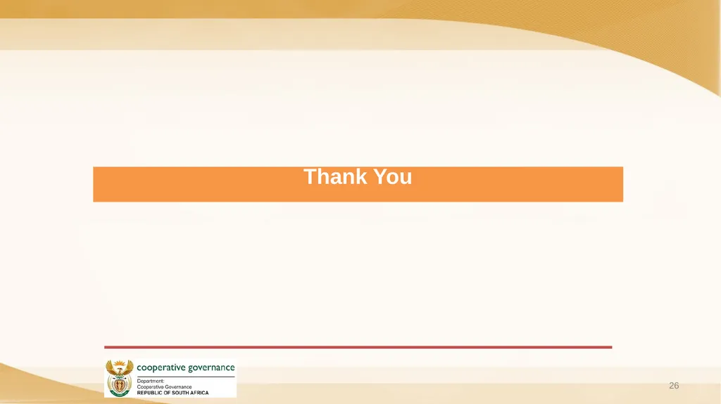 COMMUNITY WORK PROGRAMME AUDIT OUTCOMES PORTFOLIO - slide 26 of 26