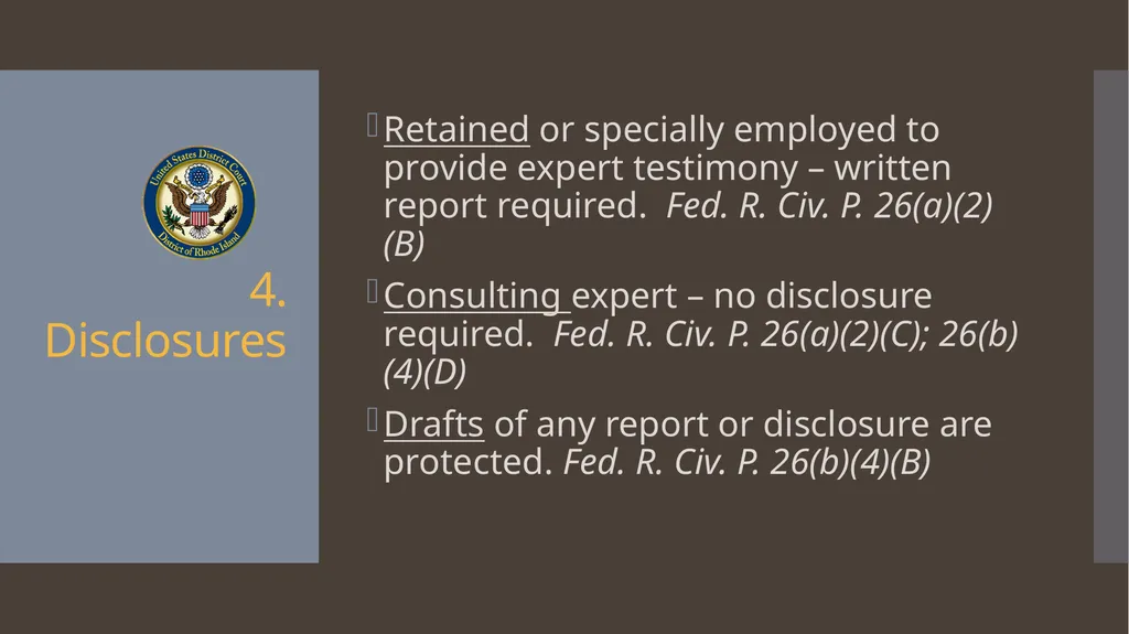 Ethical Issues with Expert Witnesses Litigation - slide 10 of 13