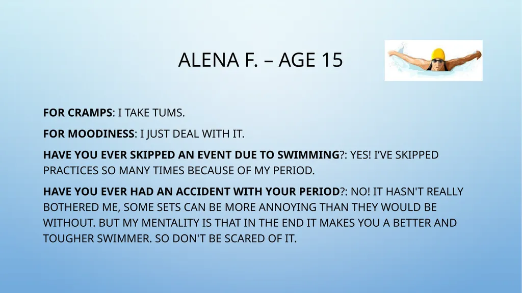 JUST KEEP SWIMMING UNDERSTANDING PERIODS AS A - slide 15 of 24